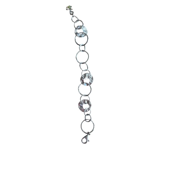 Silpada 925 Sterling Silver Circle Bracelet EUC - Picture 3 of 5